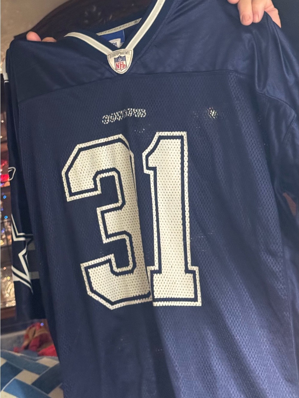 Official NFL Dallas Cowboys Blue #31 Roy Williams Mesh Football Jersey Size 2X